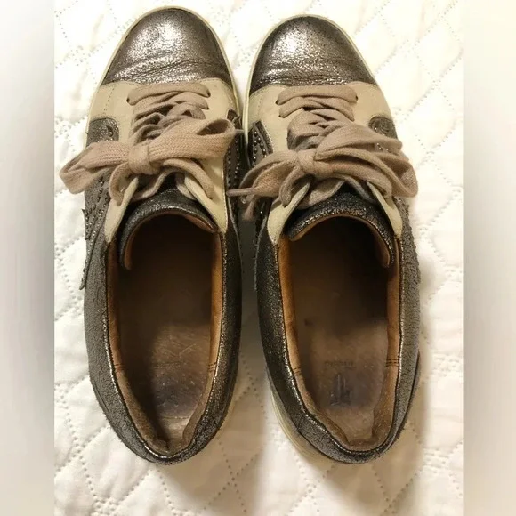 Frye Ivy Logo Patch Studded Sneakers - Picture 6 of 9